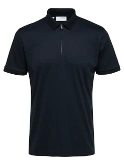 Selected Homme Fave Zip Polo Sky Captain