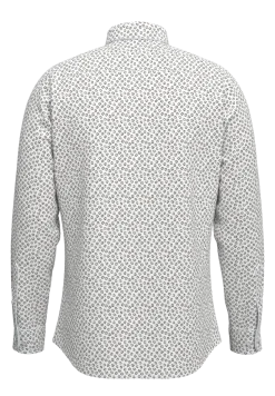 Selected kauluspaita SLHSLIM-Performance Shirt LS AOP, Bright White Multi D