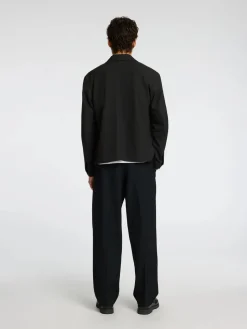 Selected miesten bleiseri, ROBERT OVERSHIRT Black
