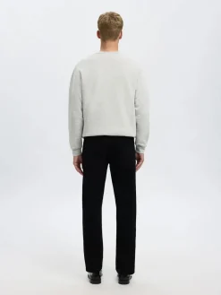 Selected Miesten Farkut, 196-Straight Ben Stay Black 600 Jeans Black Denim