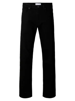 Selected Miesten Farkut, 196-Straight Ben Stay Black 600 Jeans Black Denim