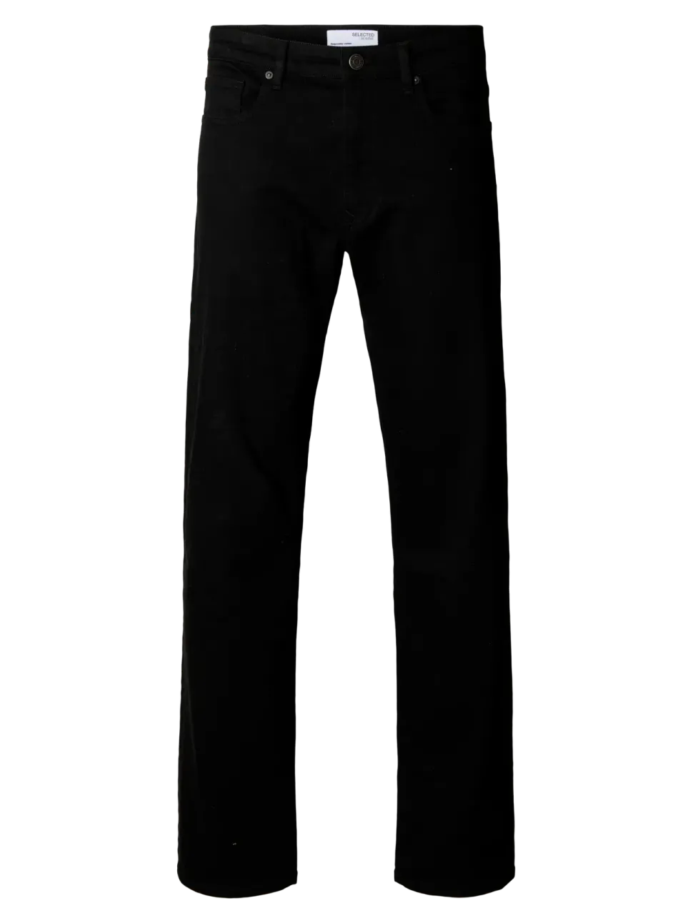 Selected Miesten Farkut, 196-Straight Ben Stay Black 600 Jeans Black Denim
