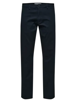 Selected, Miesten Housut, NEW MILES FLEX CHINO NOS Dark Sapphire