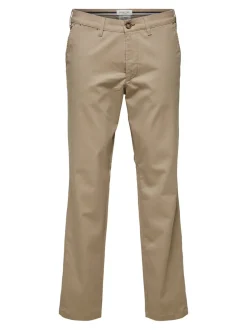 Selected Miesten Housut, Slim Miles Flex NOS Beige