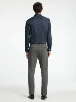 Selected Miesten Kauluspaita, SLIM PERFORMANCE SHIRT Sky Captain White