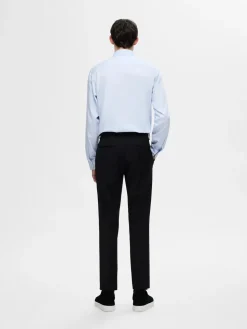 Selected Miesten Kauluspaita, SLIM PERFORMANCE SHIRT NOS Light Blue