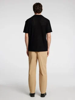 Selected miesten kauluspaita, RELAX BANE SS JERSEY SHIRT Musta