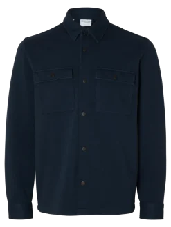 Selected miesten paitatakki SLHJACKIE SWEAT JACKET NOOS, Navy Blazer