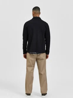 Selected Miesten Paitatakki Jackie Sweat Jacket Black