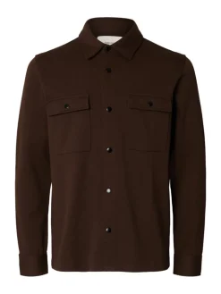 Selected Miesten Paitatakki Jackie Sweat Jacket, Demitasse