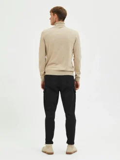 Selected, Miesten Pooloneule, Berg Roll Neck Black