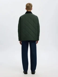 Selected miesten tikkitakki, CARLOS QUILTED JKT Kalamata