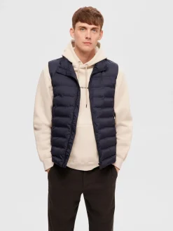 Selected miesten toppaliivi, BARRY QUILTED GILET Tummansininen