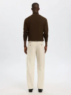 Selected miesten vakosamettihousut K STRAIGHT MILES CORD PANT NOS, Moonstruck