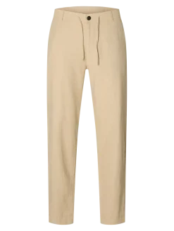 Selected pellavahousut, SLIM TAPE BRODY LINEN PANT Incense Mixed W. Oatmeal