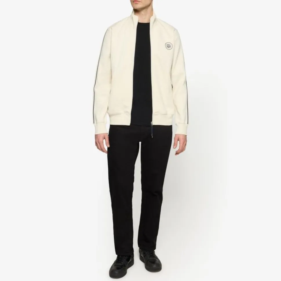 Signal miesten collegepaita Mattssi Zip Sweat Cardigan, luonnonvalkoinen