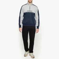 Signal miesten collegepaita MALCOLMSI HALFZIP, tummansininen