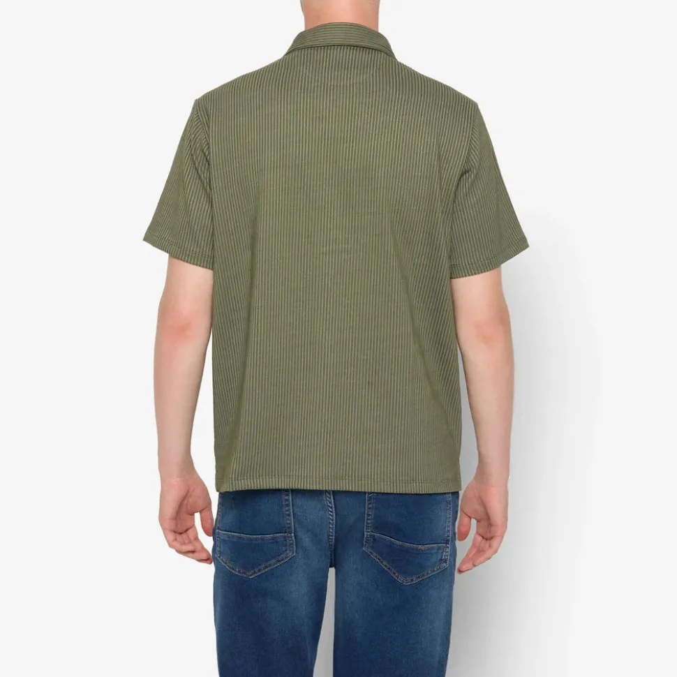 Signal miesten kauluspaita, WILLY SI SHIRT Raidallinen Vihreä