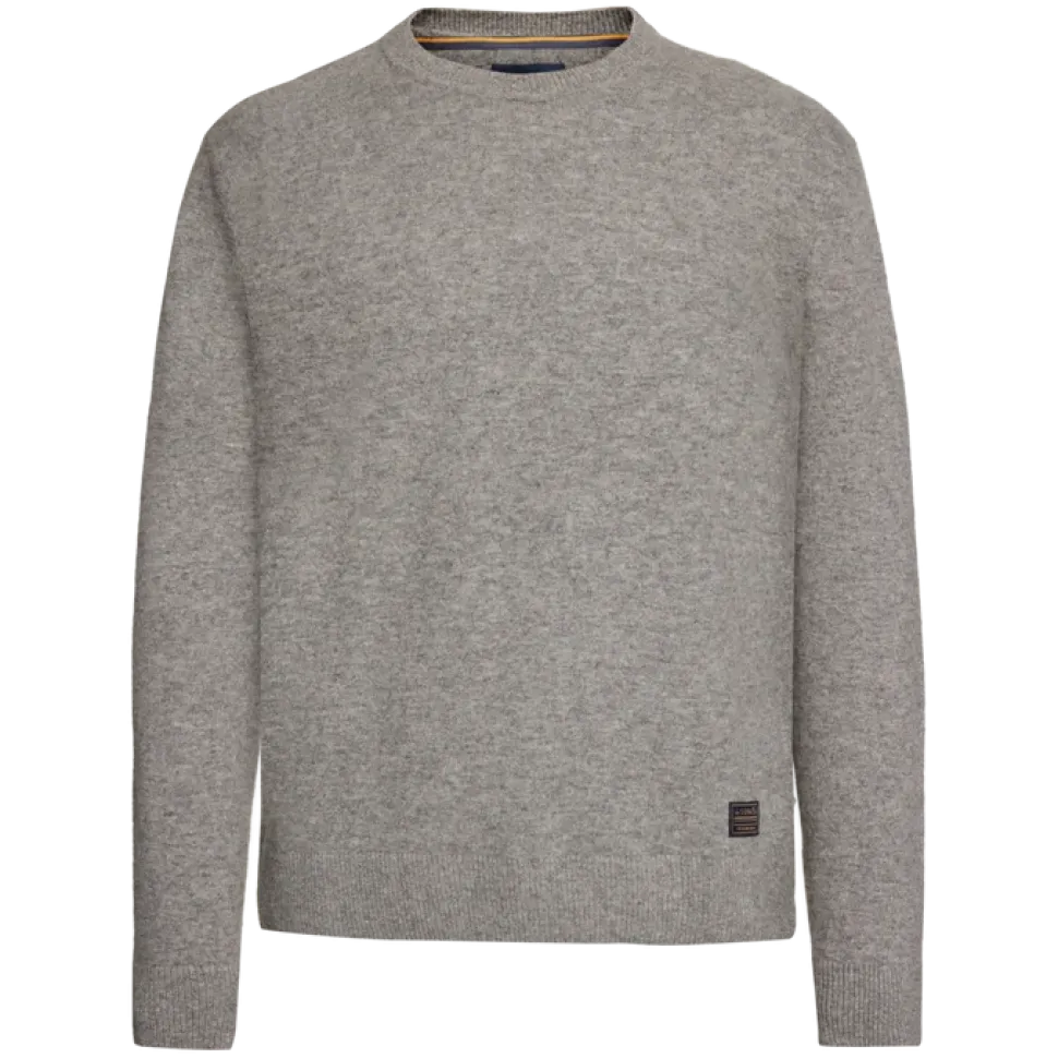 Signal miesten neulepusero RICCOSI KNIT, vaaleanharmaa