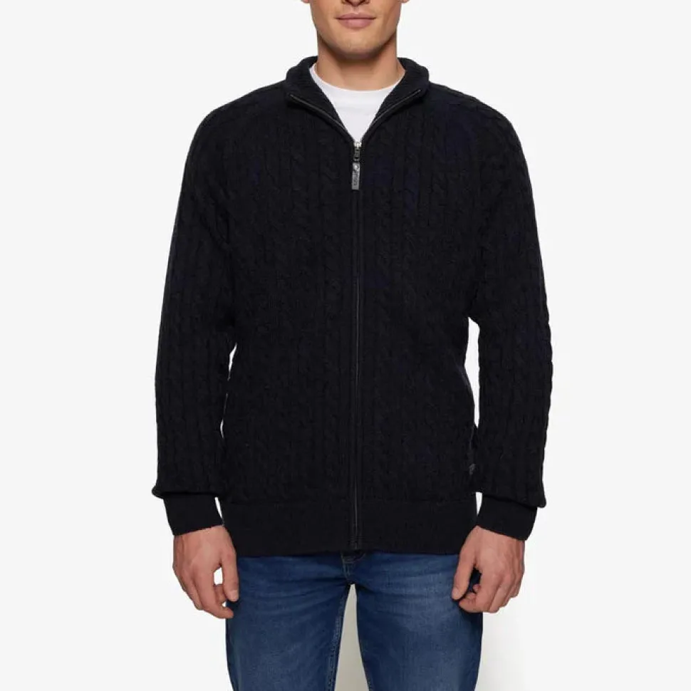 Signal miesten neuletakki AxelSi Windstopper, tummansininen