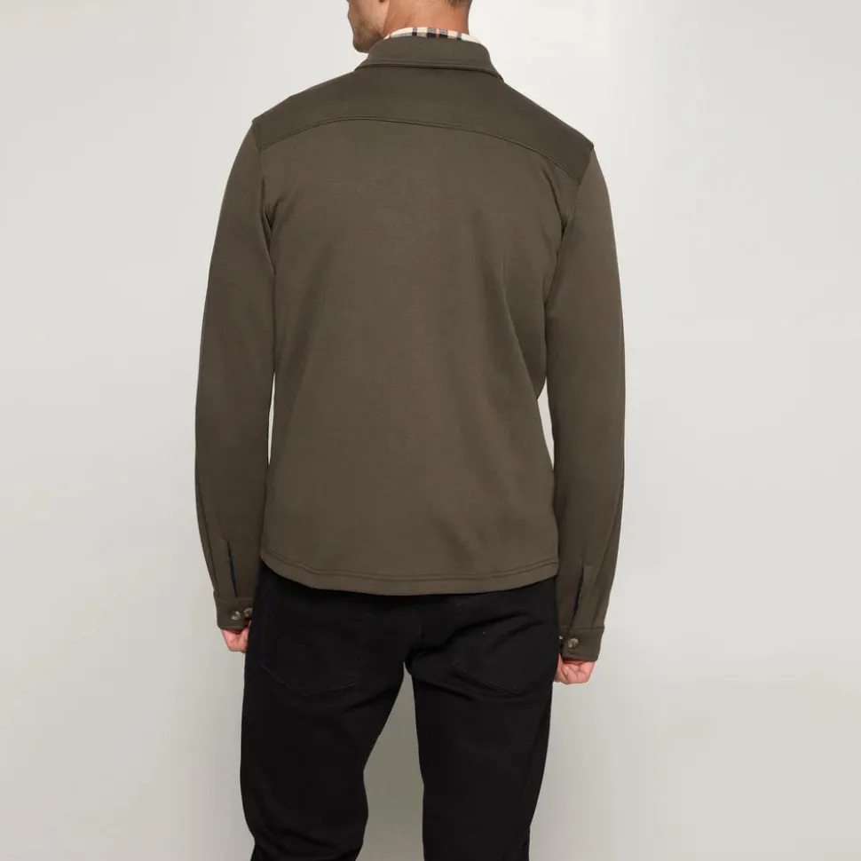 Signal miesten paita, BERTLE ZIP OVERSHIRT Armeijanvihreä