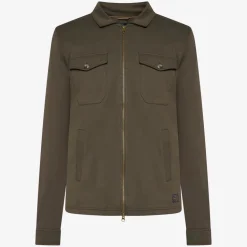 Signal miesten paita, BERTLE ZIP OVERSHIRT Armeijanvihreä