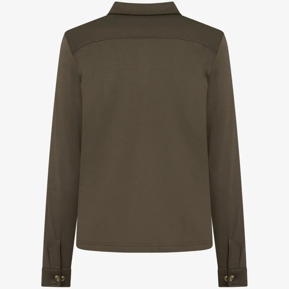 Signal miesten paita, BERTLE ZIP OVERSHIRT Armeijanvihreä