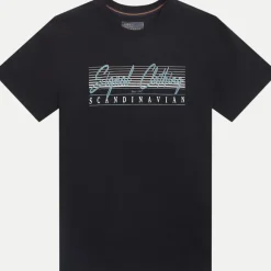 Signal Miesten T-Paita, K LIMASI FRONT PRINT TEE Musta