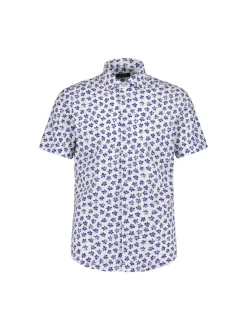 Sinnuu Miesten Kauluspaita, Performance Shirt SS, Sininen Kuosi