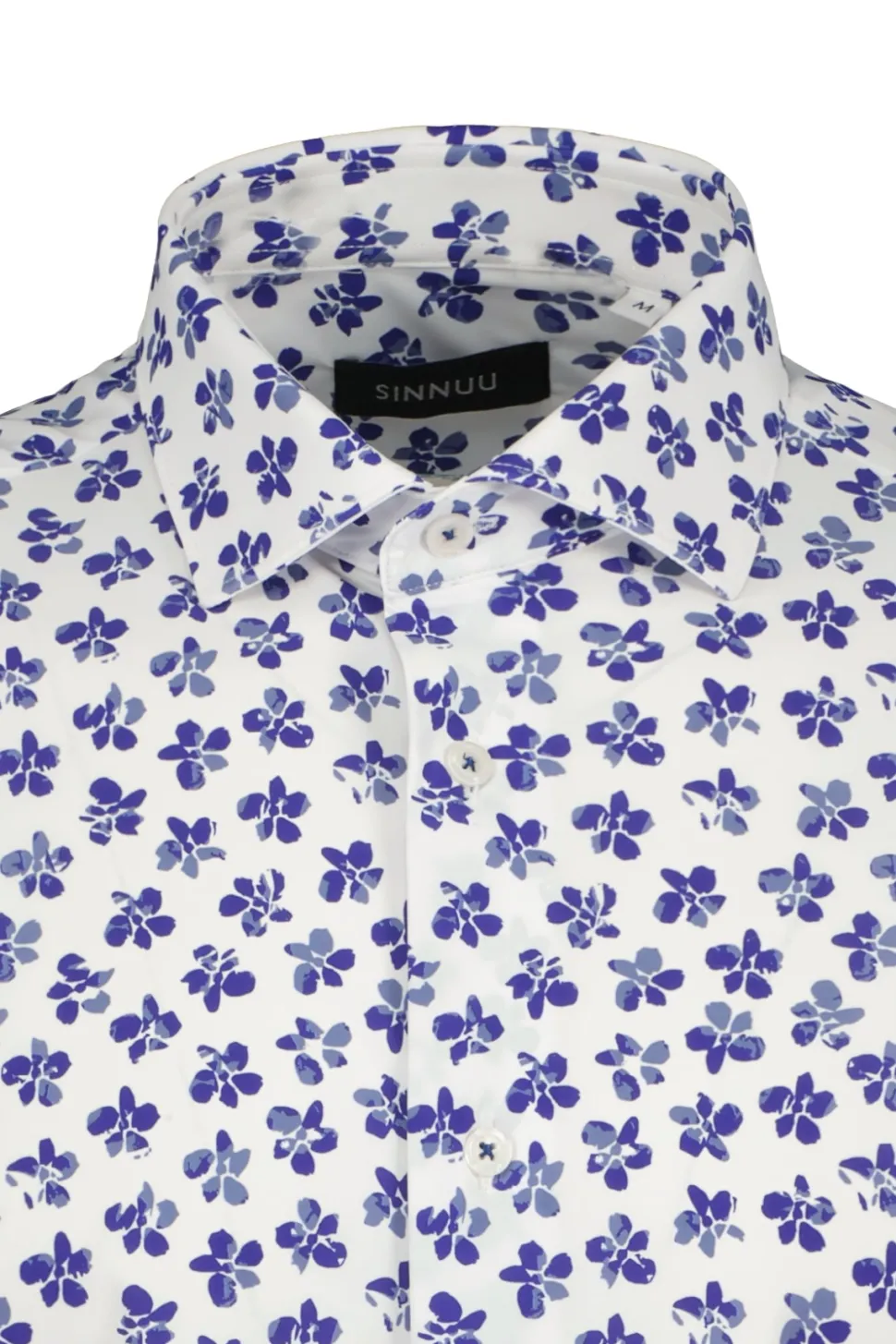 Sinnuu Miesten Kauluspaita, Performance Shirt SS, Sininen Kuosi