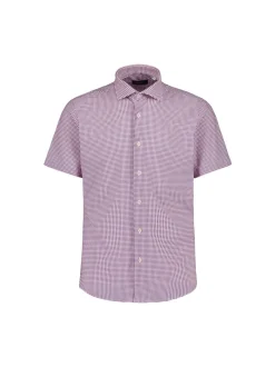 Sinnuu Miesten Kauluspaita, Performance Shirt SS TRA08-03 Kuosi, Punainen