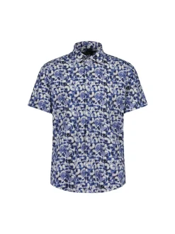 Sinnuu Miesten Kauluspaita, Performance Shirt SS California Sininen Kuosi