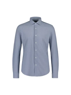 Sinnuu Miesten Kauluspaita, Technical Performance Shirt LS, Sininen Kuosi