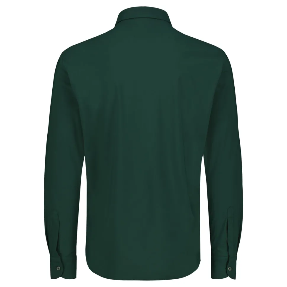 Sinnuu miesten kauluspaita Technical Shirt Made in Europe, tummanvihreä