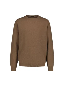 Sinnuu Miesten Neule CREW FINE MERINO WOOL MADE IN ITALY Beige