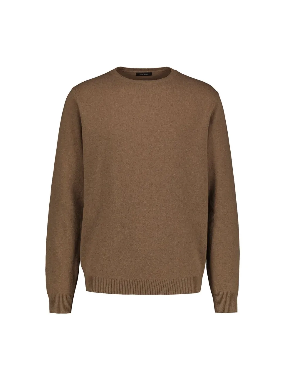 Sinnuu Miesten Neule CREW FINE MERINO WOOL MADE IN ITALY Beige
