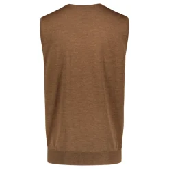 Sinnuu Miesten Neuleliivi Merino Vest V-Neck Beige