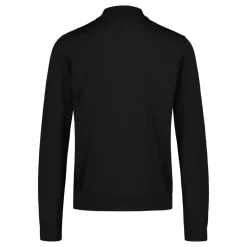 Sinnuu Miesten Neuletakki MERINO FULL ZIP TWO WAY ZIP Musta