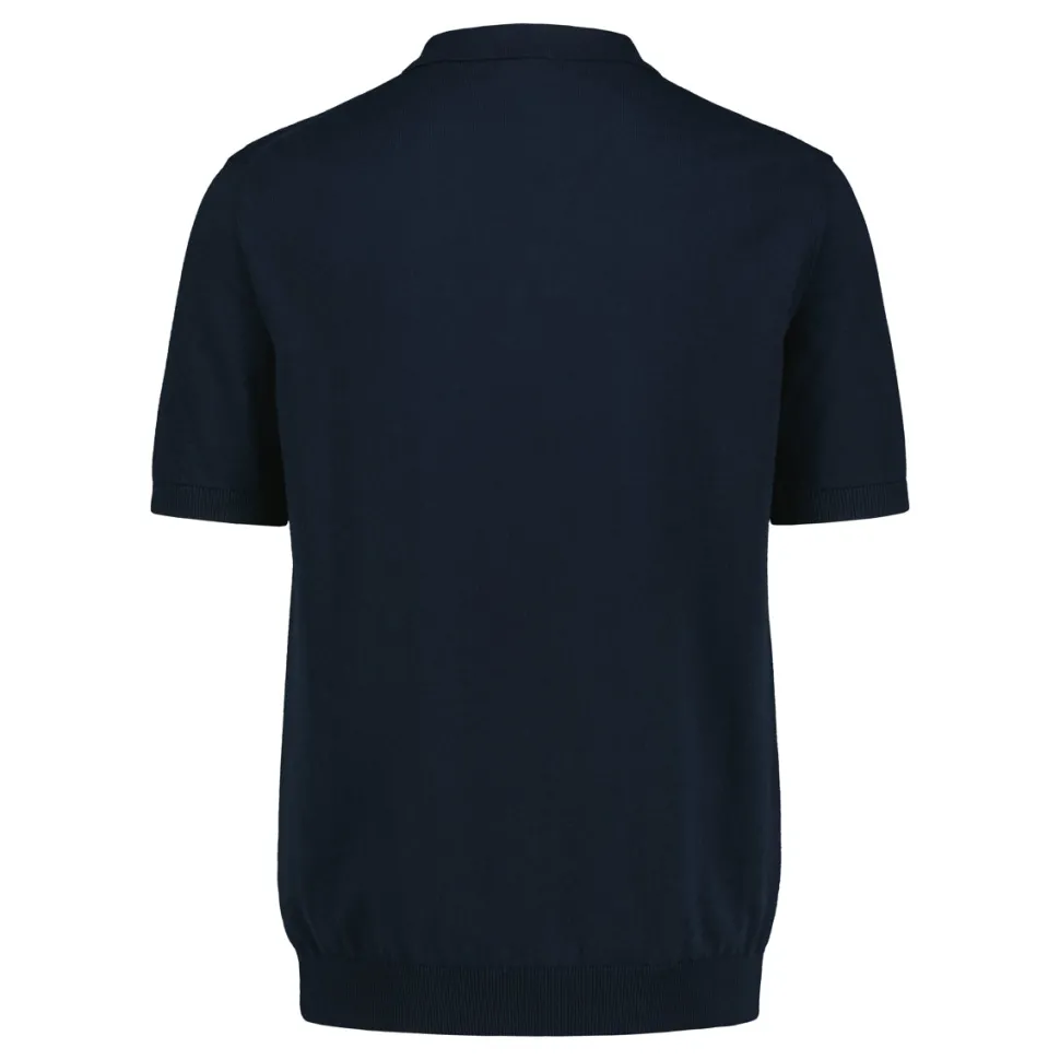 Sinnuu miesten pikeepaita, KNITTED POLO MADE IN ITALY Tummansininen