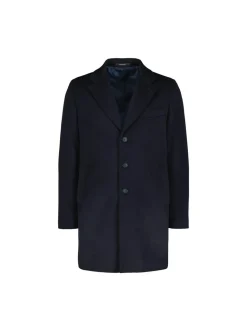 Sinnuu Miesten Villakangastakki, CASHMERE COAT Tummansininen