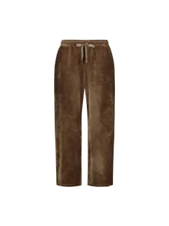Sinnuu naisten housut Cia Velvet Pants, tummanruskea