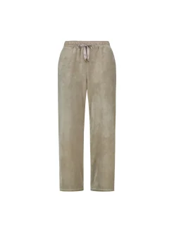 Sinnuu naisten housut Cia Velvet Pants, vaalea beige