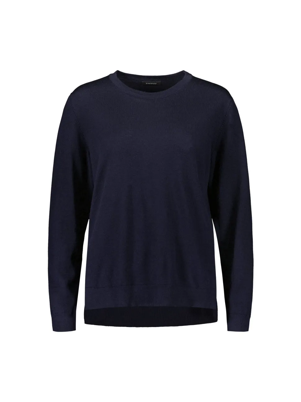 Sinnuu Naisten Neule, Sinnuu W Round Neck 100% Merino E.Fine Tummansininen