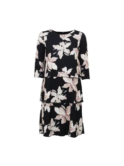 S.T.I mekko Jude Dress, kuosillinen beige