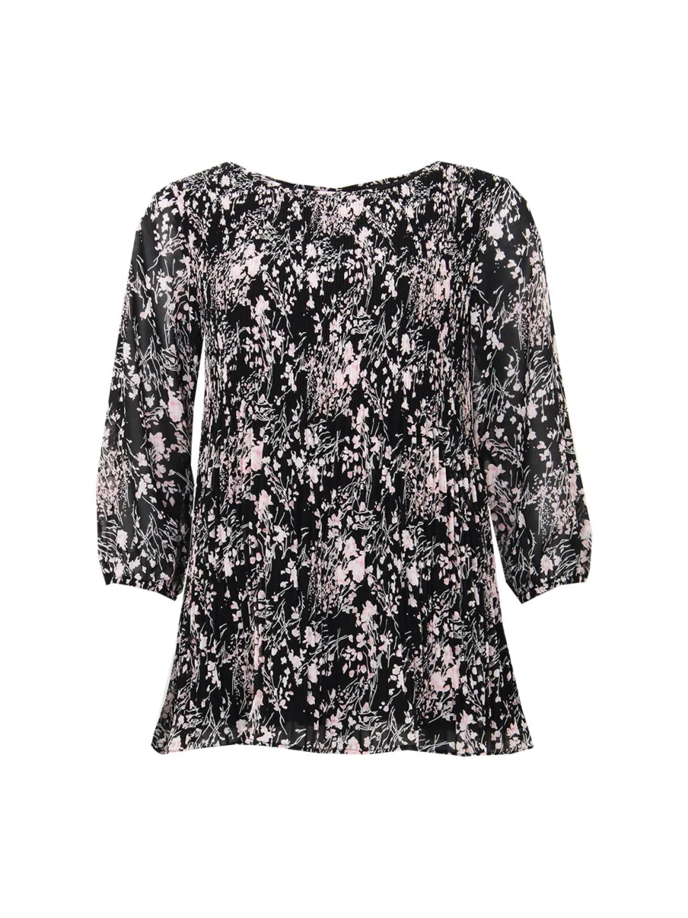 S.T.I naisten tunikapusero Kaaren Tunic Blouse, musta kuosi