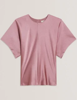 Ted Baker naisten pusero, MARADA Slouch Sleeve Waisted Top Vaaleanpunainen