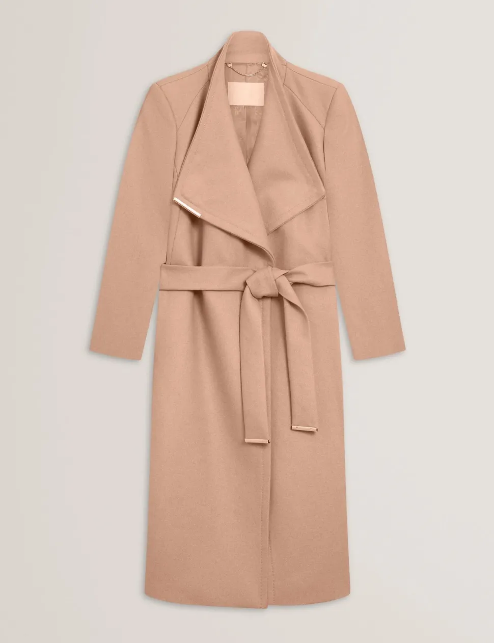 Ted Baker naisten villakangastakki, ROSE MID LENGHT BELTED WOOL COAT Kameli