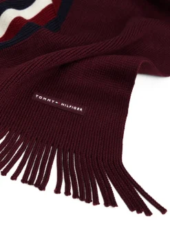 Tommy Hilfiger huivi K TH RWB RACHELLE SCARF, viininpunainen