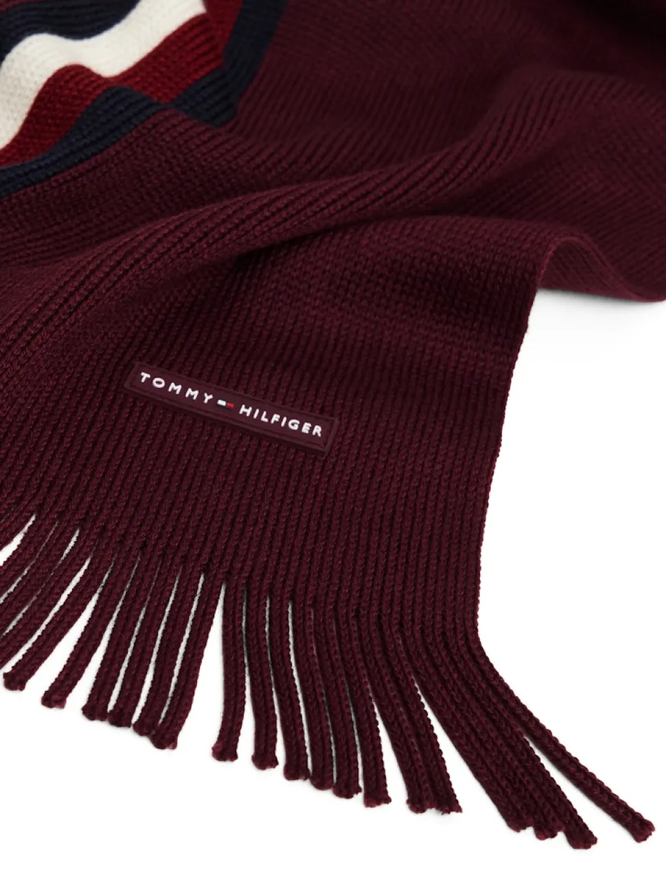 Tommy Hilfiger huivi K TH RWB RACHELLE SCARF, viininpunainen