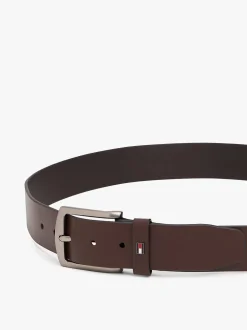 Tommy Hilfiger K DENTON nahkavyö lahjapaketissa, tummanruskea
